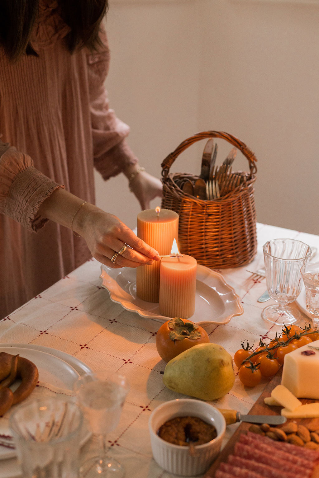 Fluted Pillar Candle