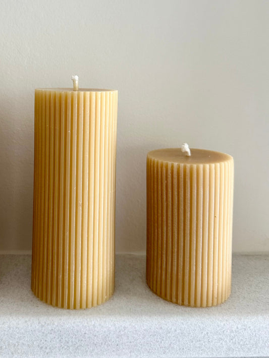 Fluted Pillar Candle