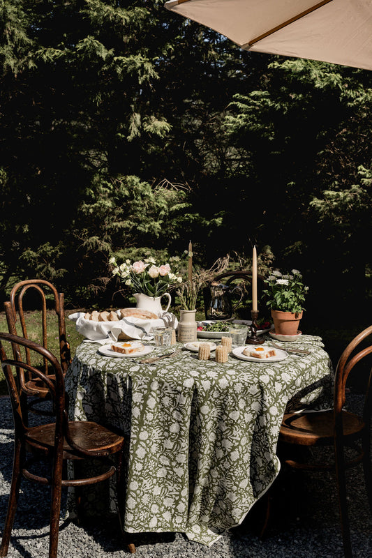 Cotton Table Cloth - Secret Garden