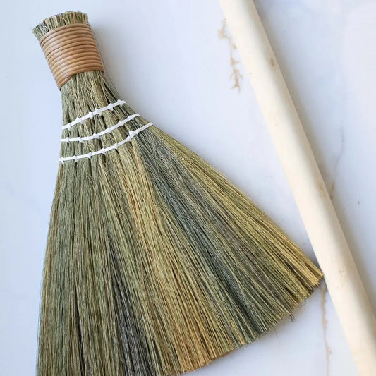 Handcrafted Straw Broom